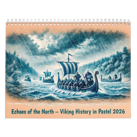 Echoes of the North – Viking History in Pastel 202 カレンダー (カバー)