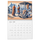 Echoes of the North – Viking History in Pastel 202 カレンダー (3月 2027)