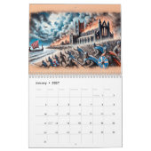 Echoes of the North – Viking History in Pastel 202 カレンダー (1月 2027)