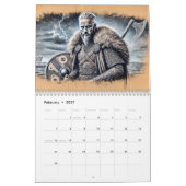 Echoes of the North – Viking History in Pastel 202 カレンダー (2月 2027)