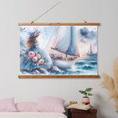 Echoes of the Tide 吊り下げ型タペストリー (寝室)