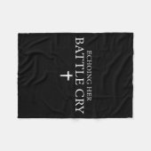 Echoing Her Battle Cry  フリースブランケット (正面(横))