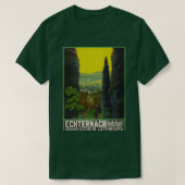 Echternachヴィンテージ旅行ポスター Tシャツ (デザイン正面)