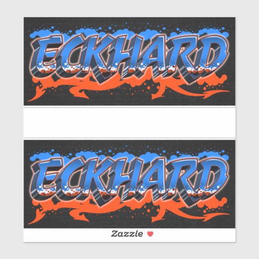 Eckhard Vorname Name Graffiti Aufkleber Sticker シール (シート)
