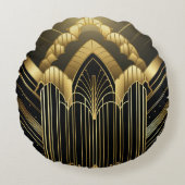 Éclat Architectural Art Déco ラウンドクッション (正面)