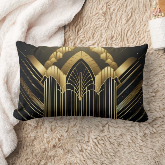 Éclat Architectural Art Déco ランバークッション (ブランケット)