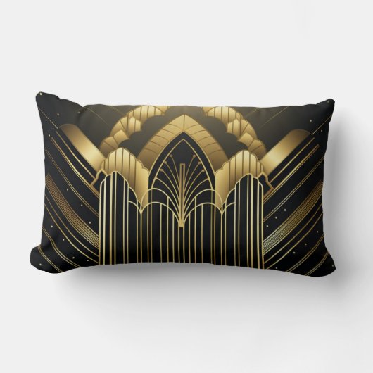 Éclat Architectural Art Déco ランバークッション (正面)