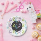 Eclectic 26.2マラソンパーティー供給紙プレート ペーパープレート (パーティー)