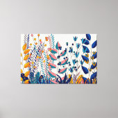 Eclectic Bold Garden キャンバスプリント (正面)