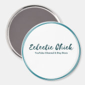 Eclectic Chick YouTube & Etsyストアのロゴ マグネット (正面/裏面)