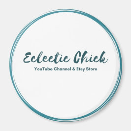 Eclectic Chick YouTube & Etsyストアのロゴ マグネット