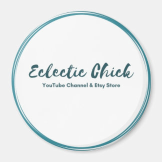 Eclectic Chick YouTube & Etsyストアのロゴ マグネット