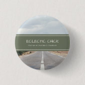 Eclectic Chick YouTube & Facebook 缶バッジ (正面)