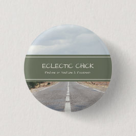 Eclectic Chick YouTube & Facebook 缶バッジ