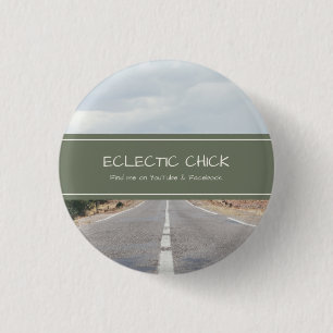 Eclectic Chick YouTube & Facebook 缶バッジ