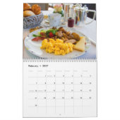 Eclectic Cuisine Calendar カレンダー (2月 2027)