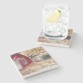 Eclectic Marble Coaster - Barnhouse by H Davidsohn ストーンコースター