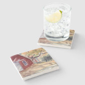 Eclectic Marble Coaster - Barnhouse by H Davidsohn ストーンコースター (横)