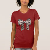 Eclectic Style Women's T-Shirt - Red with Leopard Tシャツ (正面)