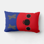 Eclectusのオウム(メス) ランバークッション (裏面)