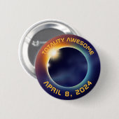 Eclipseの太陽の合計|天文学 缶バッジ (正面&裏面)