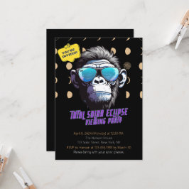 Eclipseの太陽の表示パーティー招待状合計2024 招待状