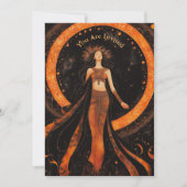 Eclipseの表示太陽のパーティーを完全にカスタマイズ可能 招待状 (正面)