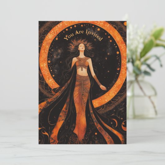 Eclipseの表示太陽のパーティーを完全にカスタマイズ可能 招待状 (スタンド正面)