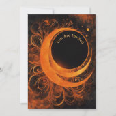 Eclipseの表示太陽のパーティーを完全にカスタマイズ可能 招待状 (正面)