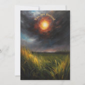 Eclipseの表示太陽のパーティーを完全にカスタマイズ可能 招待状 (正面)