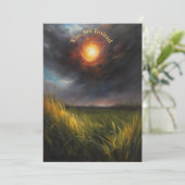 Eclipseの表示太陽のパーティーを完全にカスタマイズ可能 招待状 (スタンド正面)