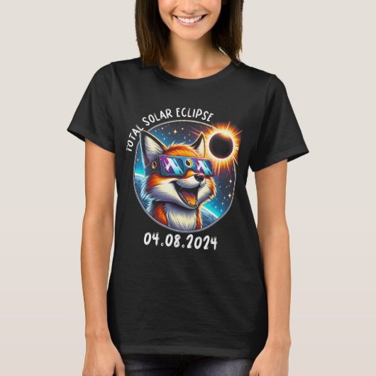 Eclipseキツネ着るGles Pet 2024年4月8日 Tシャツ (正面)