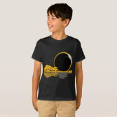 Eclipseギタ太陽のー自然ムーンレトロスタイルギタ Tシャツ (正面フル)