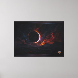 Eclipseコズ太陽のミック最高傑作Xzendor7 AIアート キャンバスプリント