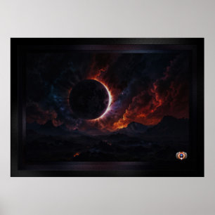 Eclipseコズ太陽のミック最高傑作Xzendor7 AIアート ポスター