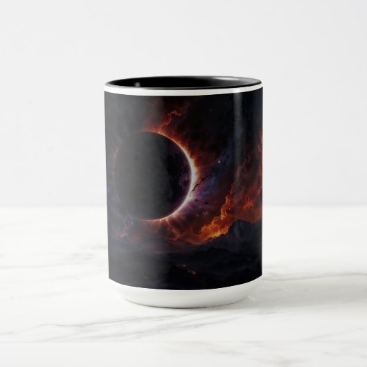 Eclipseコズ太陽のミック最高傑作Xzendor7 AIアート マグカップ (中央)