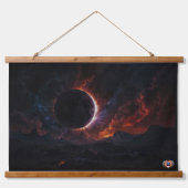 Eclipseコズ太陽のミック最高傑作Xzendor7 AIアート 吊り下げ型タペストリー (正面)