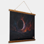 Eclipseコズ太陽のミック最高傑作Xzendor7 AIアート 吊り下げ型タペストリー (傾斜あり)