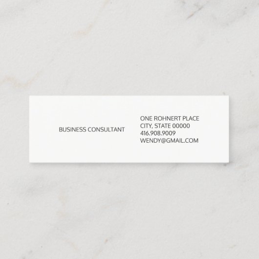 Eclipseコンサルタント スキニー名刺 (裏面)