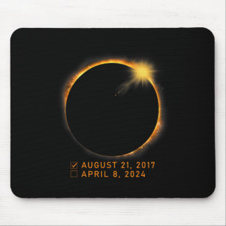 Eclipseチェックリスト太陽のTotal Eclipse 2024年4月8日 マウスパッド