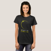 Eclipseチェックリスト太陽のTotal Eclipse 2024年4月8日 Tシャツ (正面フル)