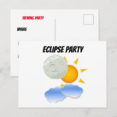 Eclipseパーティー インビテーションポストカード (正面/裏面)