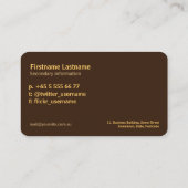 Eclipseフェスティバルシルエットプロファイルカード 名刺 (裏面)