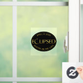 Eclipseブラックと金ゴールドあなたの町の時計目的地 ウィンドウサイン (ホーム)