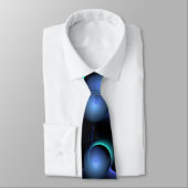 ECLIPSEモノグラム鮮やかブラックブルー ネクタイ (タイ)