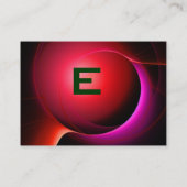 ECLIPSEモノグラム鮮やかブラックレッド 名刺 (裏面)