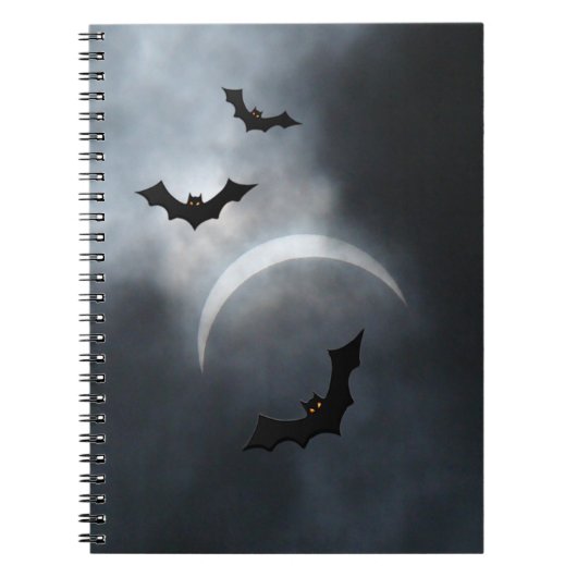 Eclipse不気味のハロウィーンこうもり ノートブック (正面)