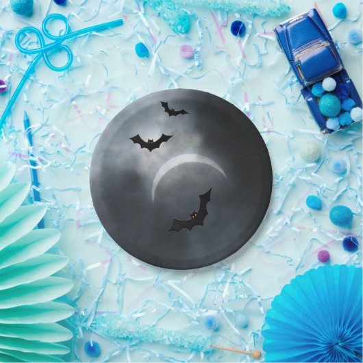 Eclipse不気味のハロウィーンこうもり ペーパープレート (パーティー)