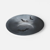 Eclipse不気味のハロウィーンこうもり ペーパープレート (アングル)