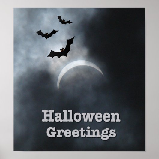 Eclipse不気味のハロウィーンこうもり ポスター (正面)